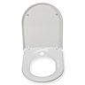 Croydex Telese D-Shape Stick 'N' Lock Soft Close Quick Release Toilet Seat