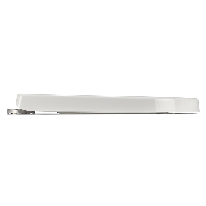 Croydex Telese D-Shape Stick 'N' Lock Soft Close Quick Release Toilet Seat