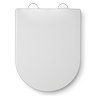 Croydex Telese D-Shape Stick 'N' Lock Soft Close Quick Release Toilet Seat