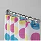 Croydex Textured Dots Textile Shower Curtain W1800 x H1800mm - AF288115 Profile Large Image