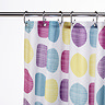 Croydex Textured Dots Textile Shower Curtain W1800 x H1800mm