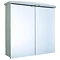 Croydex - Thames Double-Door Illuminated Mirror Cabinet - White MDF - WC146122E Large Image