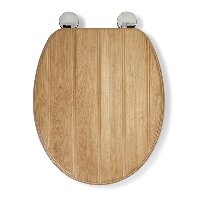 Croydex Tramonti Oak Effect Flexi-Fix Toilet Seat - WL610576H  Profile Large Image