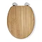 Croydex Tramonti Oak Effect Flexi-Fix Toilet Seat - WL610576H  Profile Large Image