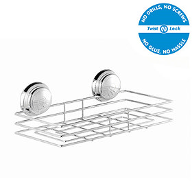 Chrome 2 Tier Suction Shower Caddy - Croydex