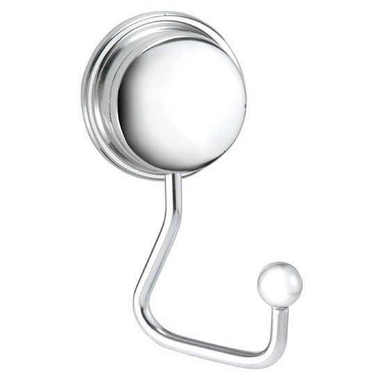 Croydex Twist N Lock Plus Robe Hook - Chrome - QM371741 Large Image