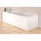 Croydex Unfold N Fit Gloss White Bath Panel with Lockable Storage - Front 1680mm Large Image