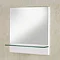 Croydex Unfold N Fit Mirror with Glass Shelf - Gloss White - MM995822 Large Image