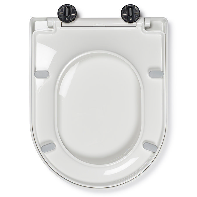 Croydex Varano Flexi-Fix D-Shaped Soft Close Quick Release Toilet Seat
