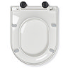 Croydex Varano Flexi-Fix D-Shaped Soft Close Quick Release Toilet Seat