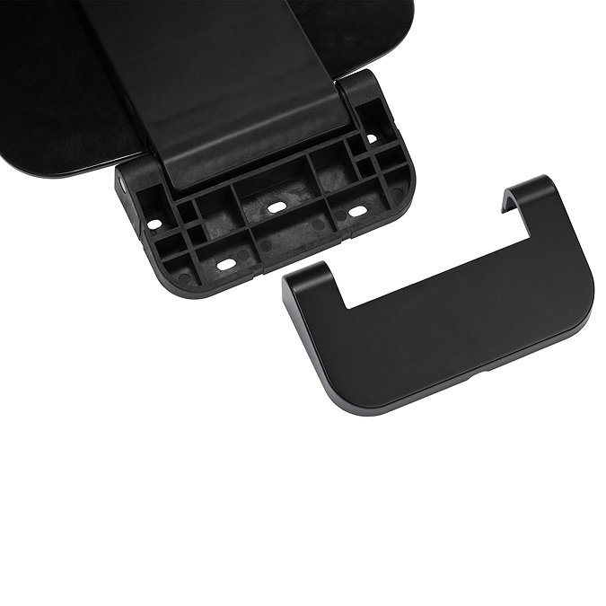 Croydex Wall Mounted Fold-Away Shower Seat - Black