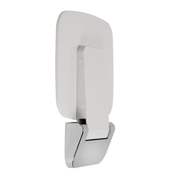 Croydex Wall Mounted Fold-Away Shower Seat - White