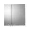 Croydex Wellington Double Door Bi-View White Steel Mirror Cabinet with FlexiFix - WC102122  Standard
