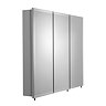 Croydex Westbourne Triple Door Tri-View White Steel Mirror Cabinet with FlexiFix - WC102322 Large Im