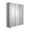 Croydex Westbourne Triple Door Tri-View White Steel Mirror Cabinet with FlexiFix - WC102322 Large Im