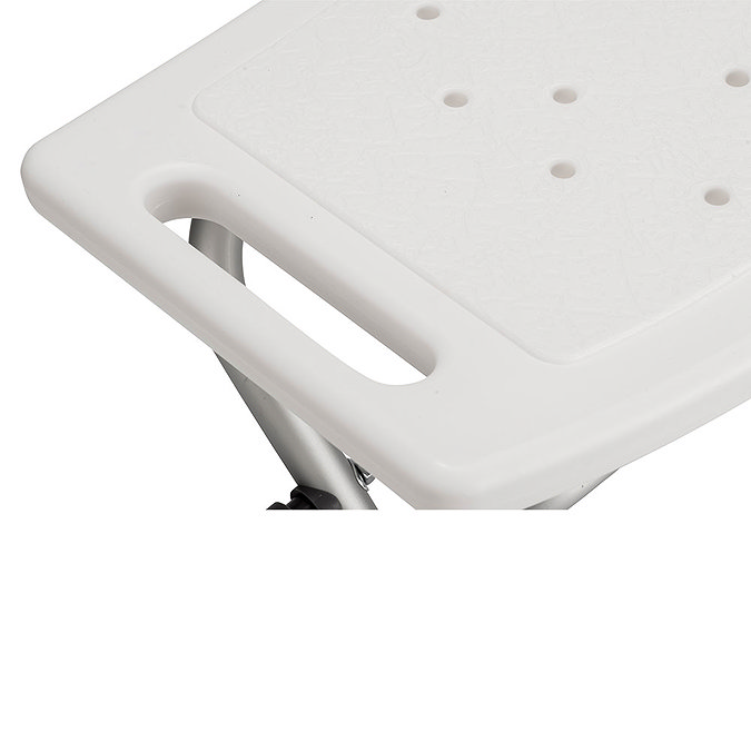 Croydex White Adjustable Bathroom & Shower Seat - AP100122  Feature Large Image