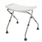 Croydex White Adjustable Bathroom & Shower Seat - AP100122  additional Large Image