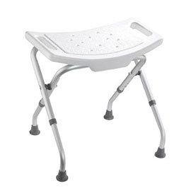 Croydex White Adjustable Bathroom & Shower Seat - AP100122 Medium Image