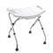 Croydex White Adjustable Bathroom & Shower Seat - AP100122 Large Image