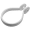Croydex White Button Shower Curtain Rings - AK142222  Profile Large Image