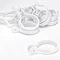 Croydex White Button Shower Curtain Rings - AK142222  Feature Large Image