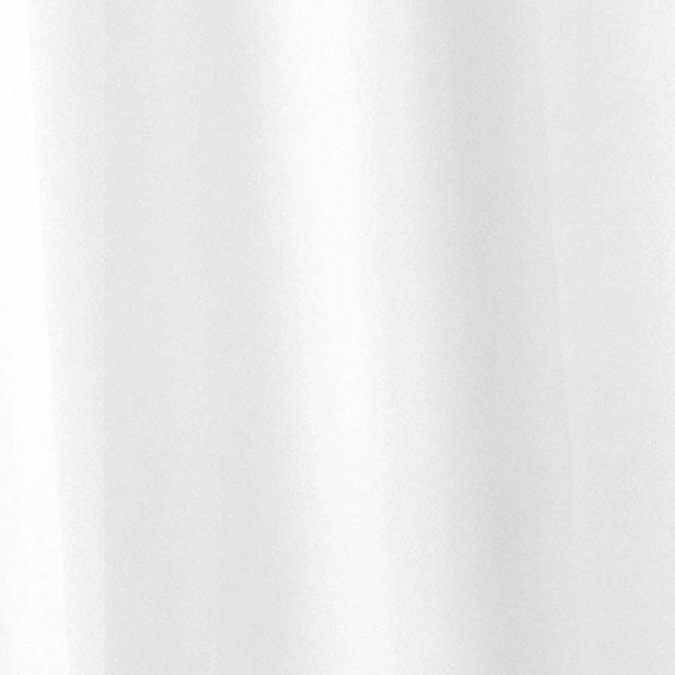 Croydex White Plain PVC Shower Curtain W1800 x H1800mm - AE100022 Large Image