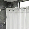 Croydex White Polyester Hook N Hang Shower Curtain W1800 x H1800mm