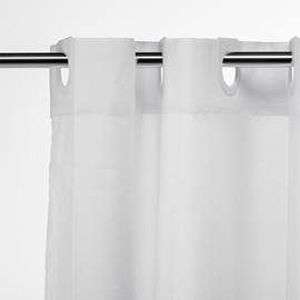 Croydex White Polyester Hook N Hang Shower Curtain W1800 x H1800mm - AF289022 Medium Image