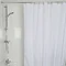 Croydex White Textile Shower Curtain W1800 x H1800mm - GP00801  Profile Large Image