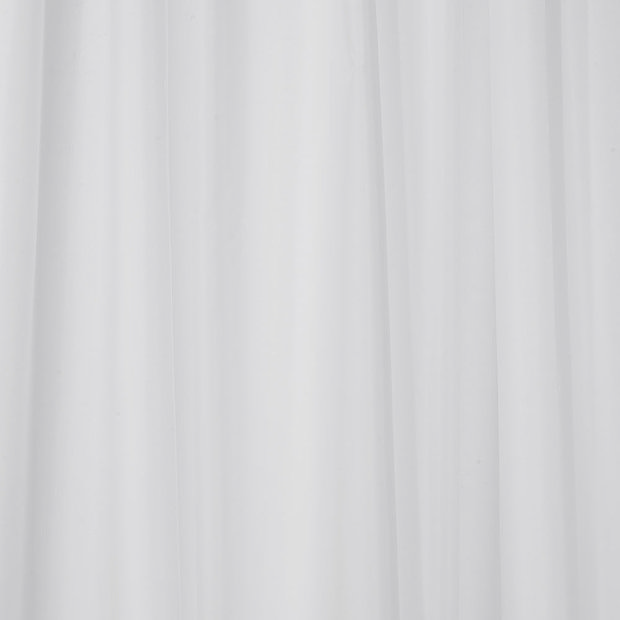 Croydex White Textile Shower Curtain From Victorian Plumbing.co.uk