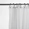 Croydex White Textile Shower Curtain W1800 x H1800mm - GP00801 Large Image