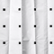 Croydex White with Black Square Dots Shower Curtain 1800 x 1800mm