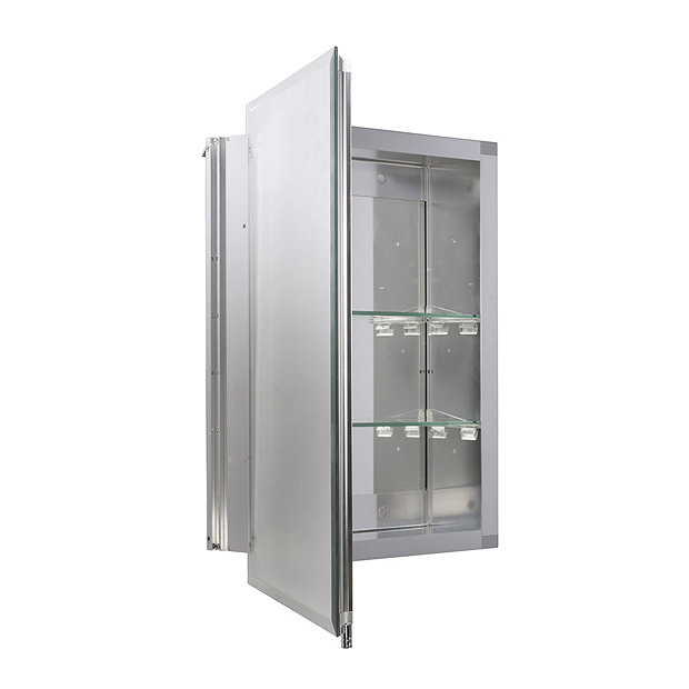 Croydex Winster Single Door Aluminium Cabinet with FlexiFix - WC101169  Feature Large Image