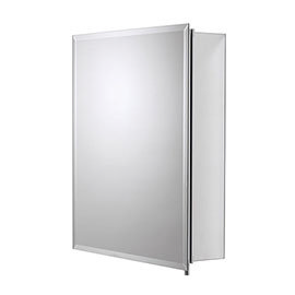 Croydex Winster Single Door Aluminium Cabinet with FlexiFix - WC101169 Medium Image
