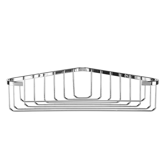 Croydex Wire Corner Basket - Chrome Plated  Feature Large Image