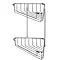Croydex Corner Shower Storage Basket Chrome (Large - 2 Tier)  Profile Large Image