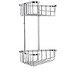 Croydex Corner Shower Storage Basket Chrome (Large - 2 Tier)  Standard Large Image