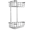 Croydex Corner Shower Storage Basket Chrome (Large - 2 Tier)  Standard Large Image