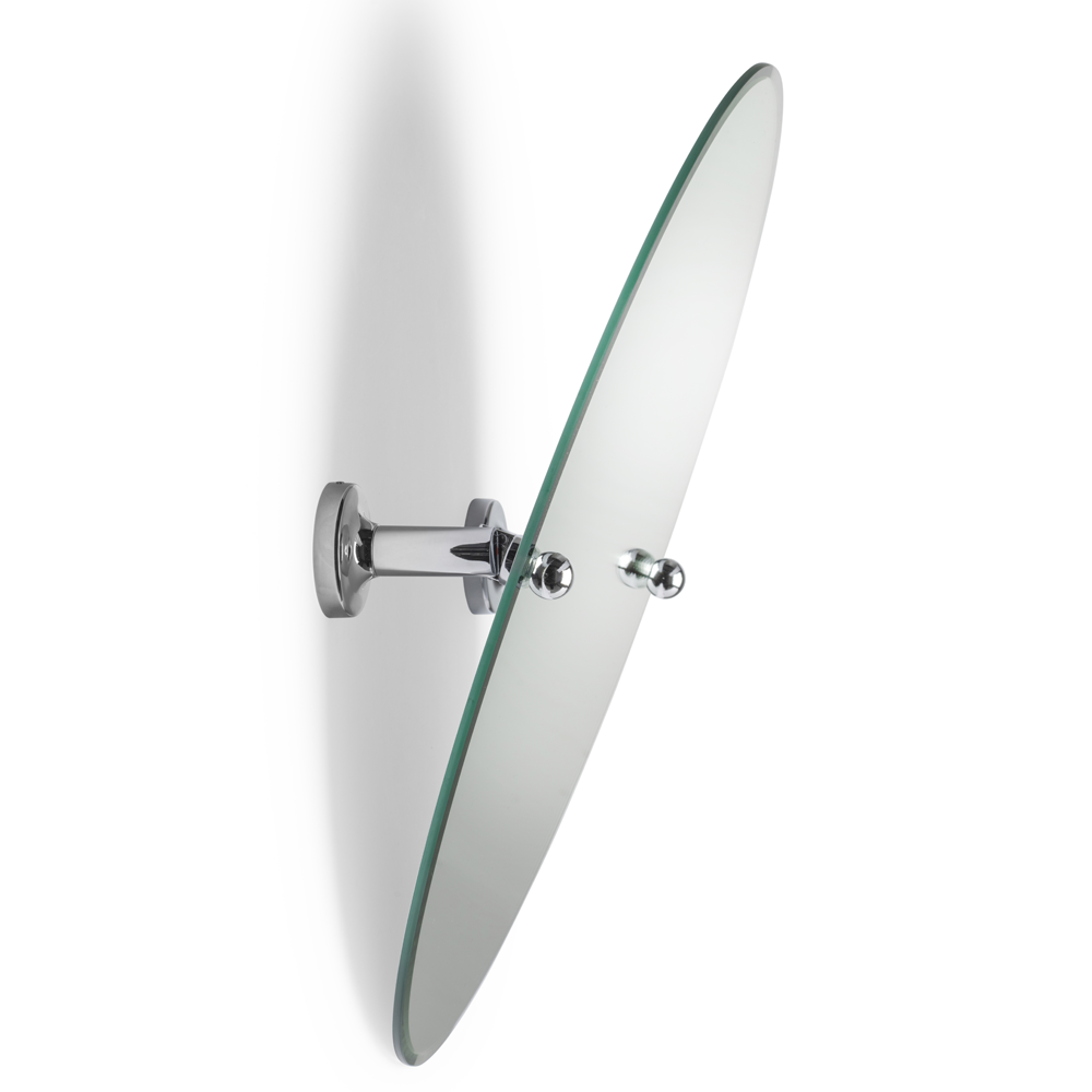 Croydex Worcester Flexi Fix Oval Tilt Mirror Chrome
