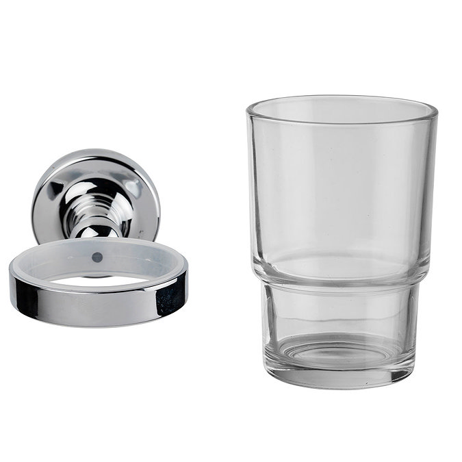 Croydex - Worcester Flexi-Fix Tumbler and Holder - QM461841 Standard Large Image
