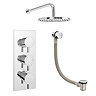 Cruze 2 Outlet Shower System (Fixed Shower Head + Overflow Bath Filler)  Newest Large Image