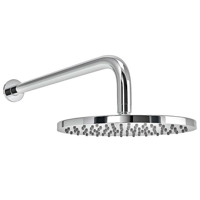 Cruze 200mm Fixed Round Shower Head + Wall Mounted Arm  Profile Large Image