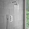 Cruze 200mm Fixed Round Shower Head + Wall Mounted Arm  Feature Large Image