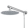 Cruze 200mm Slim Overhead Rainfall Shower Head with 1.75m Flexible Hose in Chrome