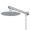 Cruze 200mm Slim Overhead Rainfall Shower Head with 1.75m Flexible Hose in Chrome