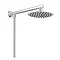 Cruze 200mm Slim Rainfall Shower Head with 1.25m Flexible Hose  Profile Large Image