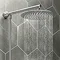 Cruze 200mm Slim Rainfall Shower Head with 1.25m Flexible Hose Large Image