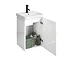 Cruze 400mm Curved Gloss White Wall Hung Vanity Unit  Feature Large Image