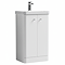 Cruze 500mm Curved Gloss White Vanity Unit