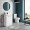 Cruze 600mm Curved Gloss White Vanity Unit  Standard Large Image